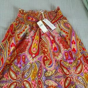 NWT anthropologie maxi skirt paisley maxi skirt cotton maxi skirt anthro skirt